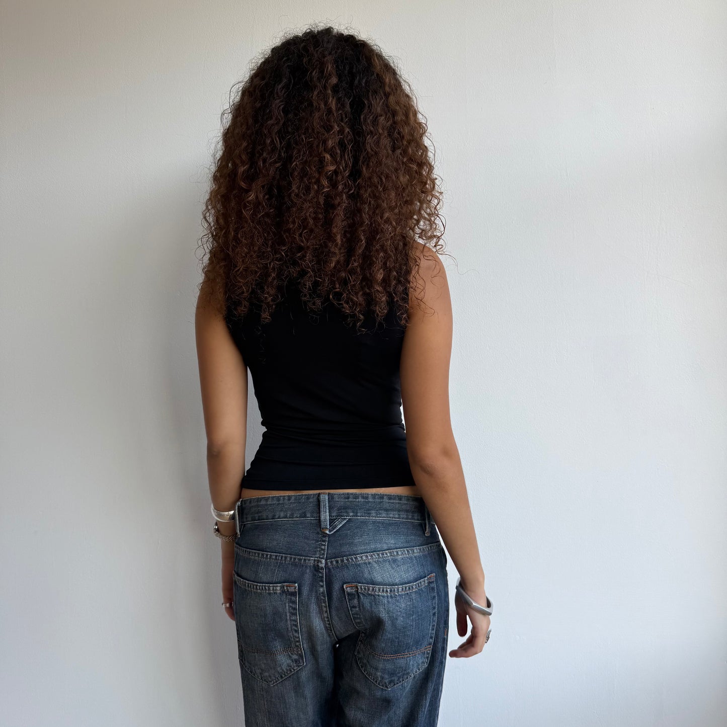 Black slinky 3-way top - Size S