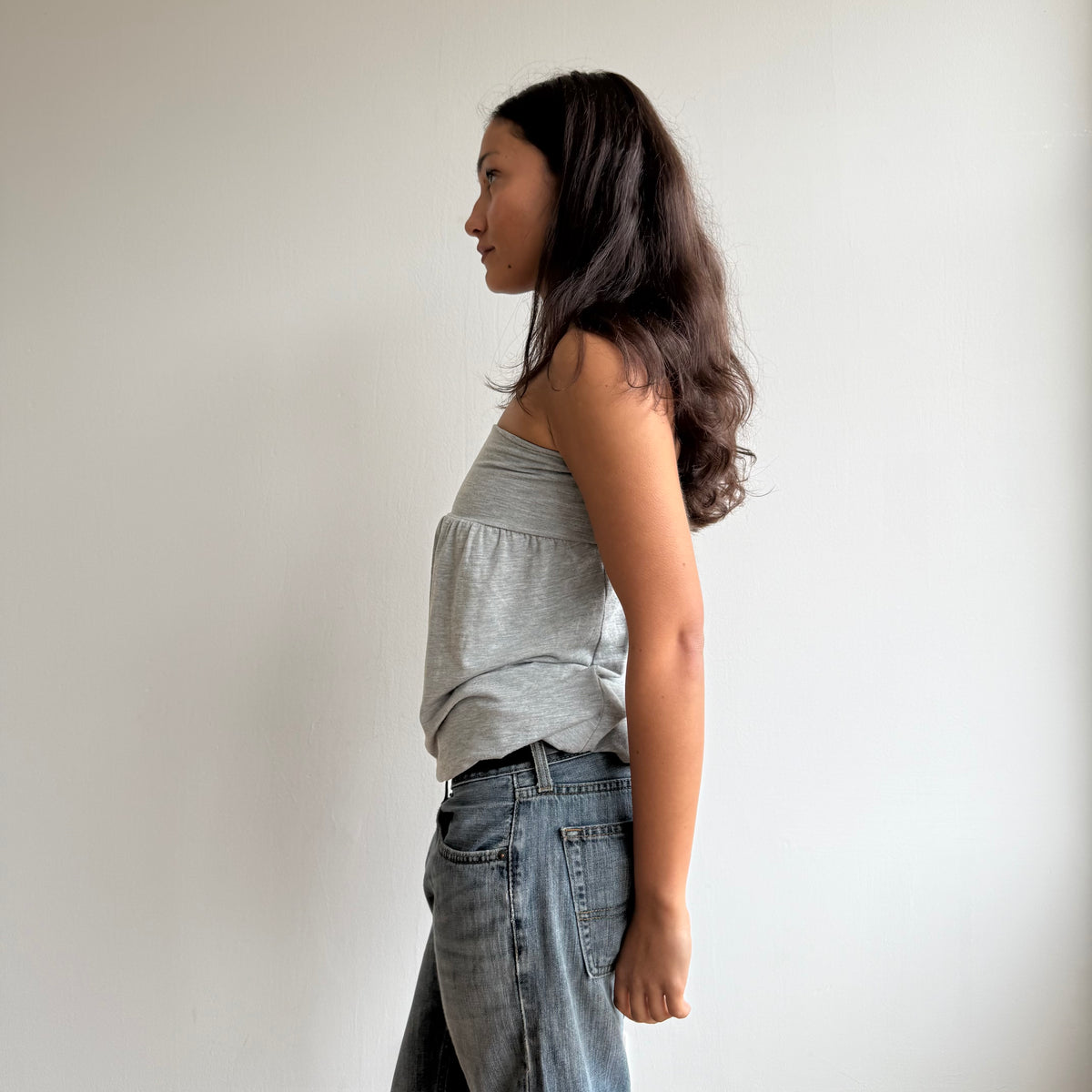 Grey bandeau top - Size S