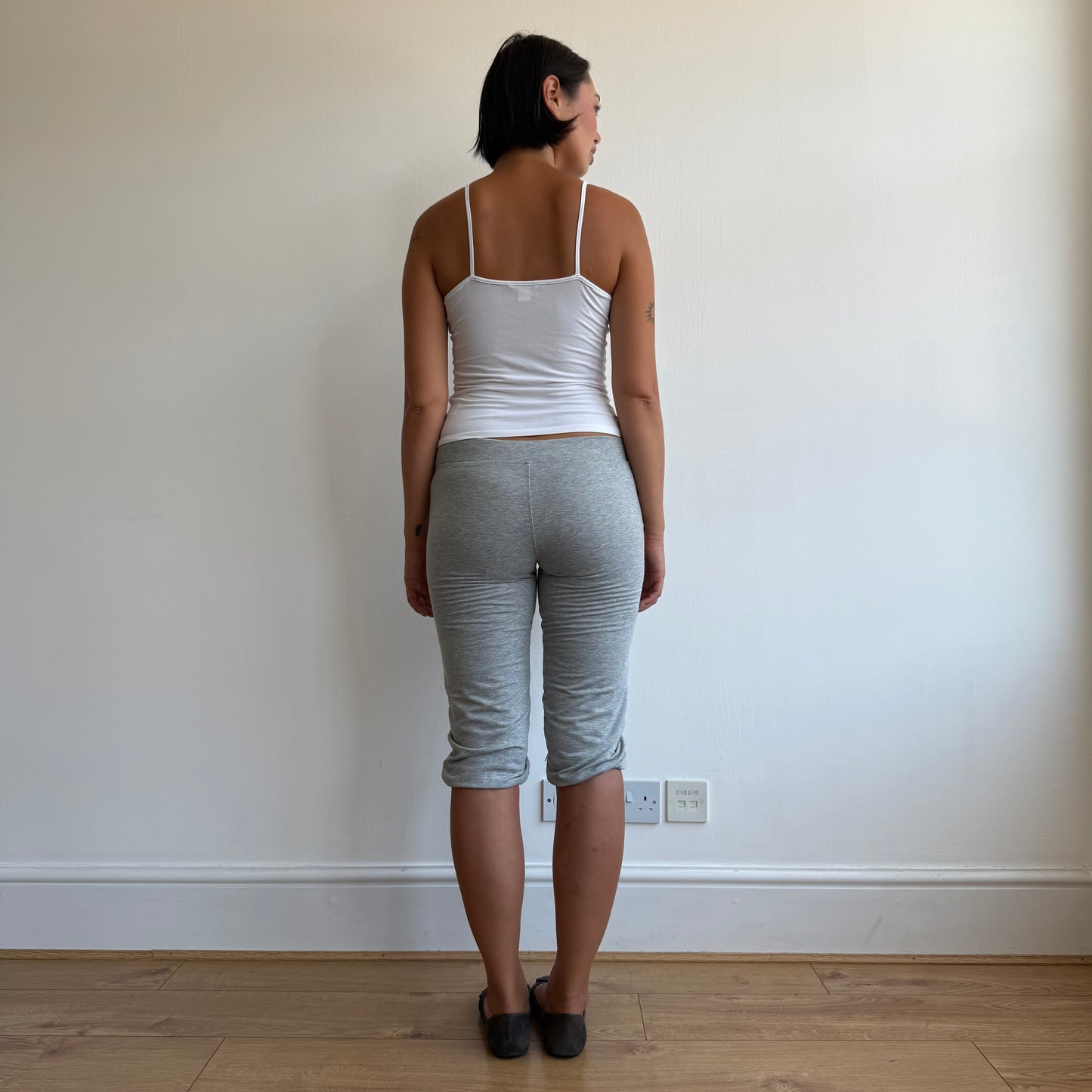 Grey Adidas bubble capris - Size M