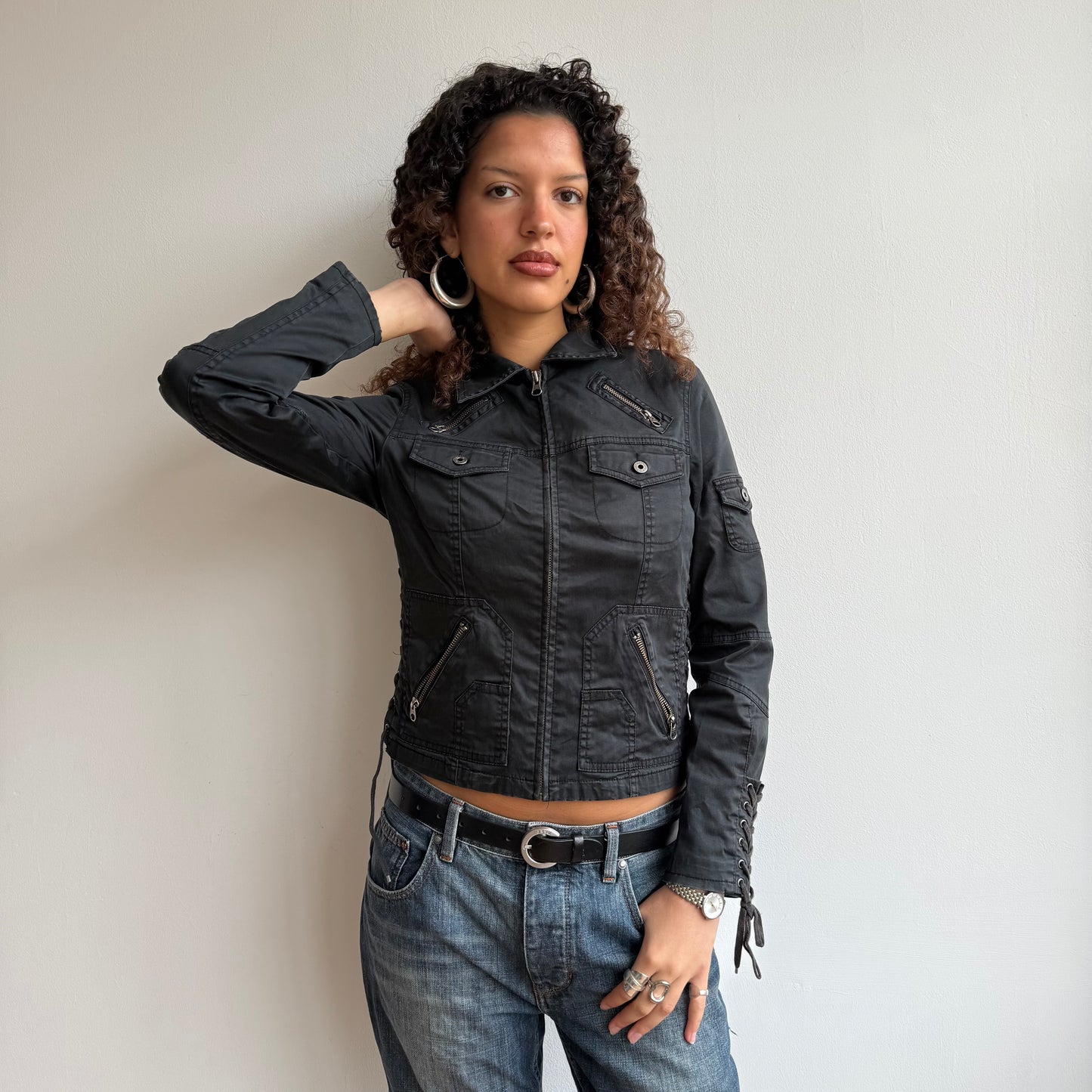 Black corset jacket - Size S