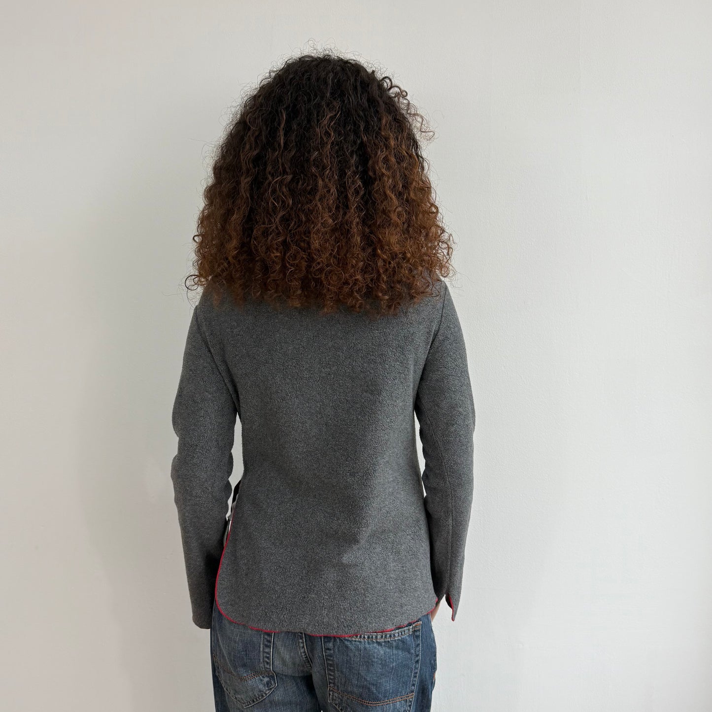 Charcoal Cop Copine fleece jumper - Size S