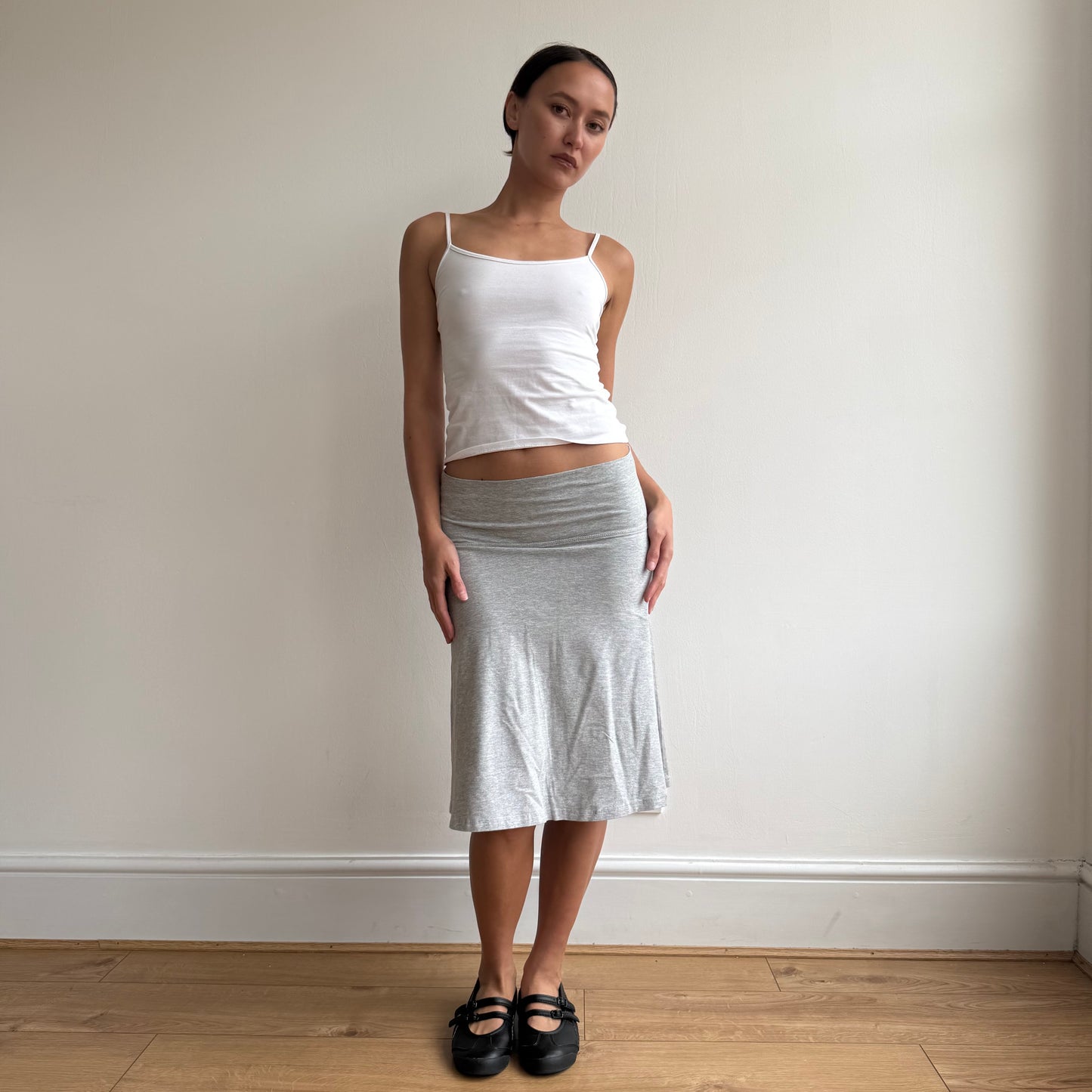 Grey midi skirt - Size S