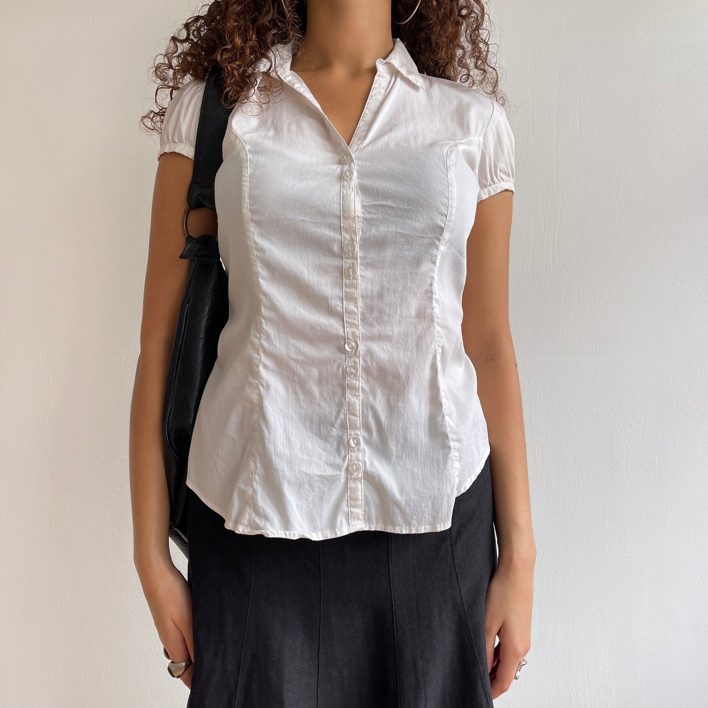 White short sleeve shirt - Size S