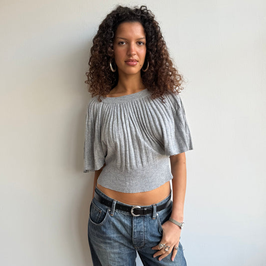 Light grey batwing knit - Size S