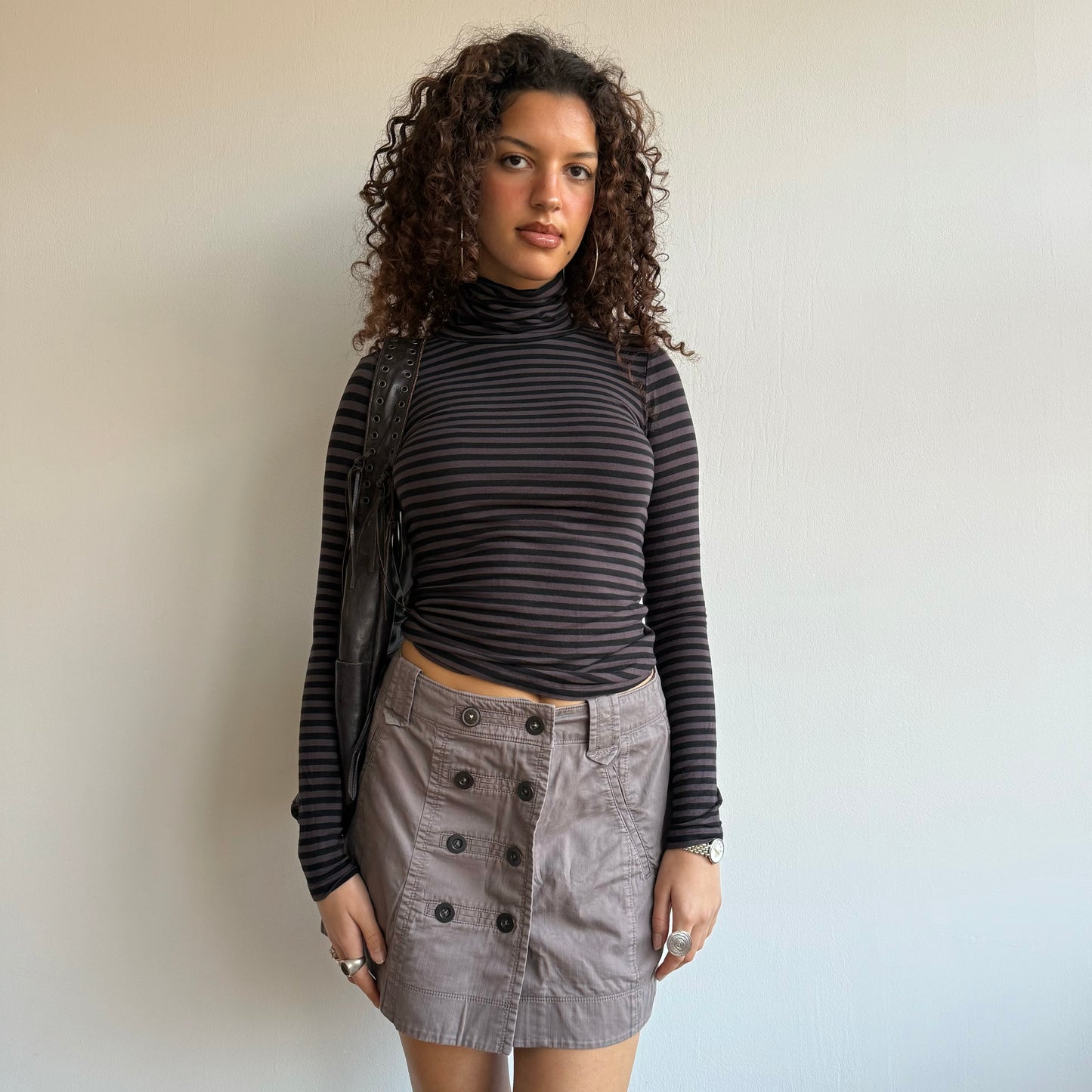 Brown cargo skirt - Size S