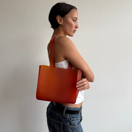 Orange D&G jelly bag - One Size