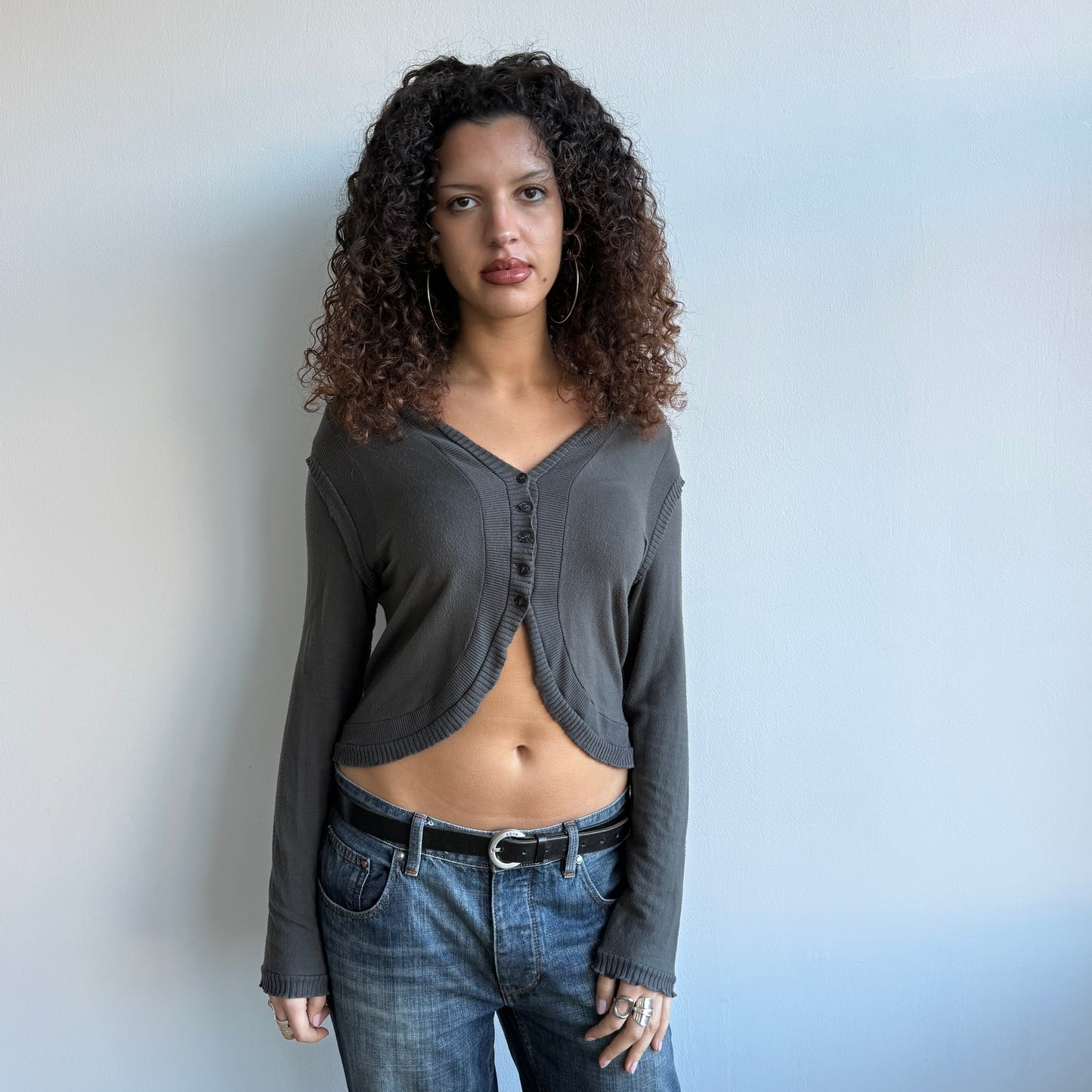 Cop Copine grey cardi - Size M