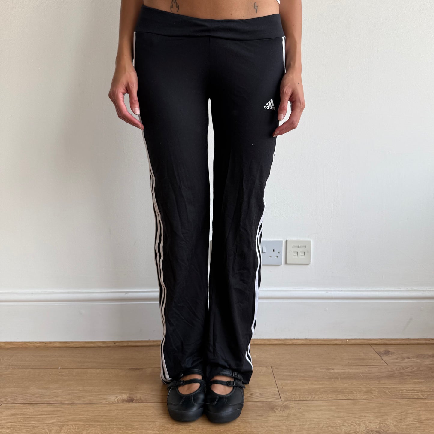 Black Adidas flared yoga pants  - Size S