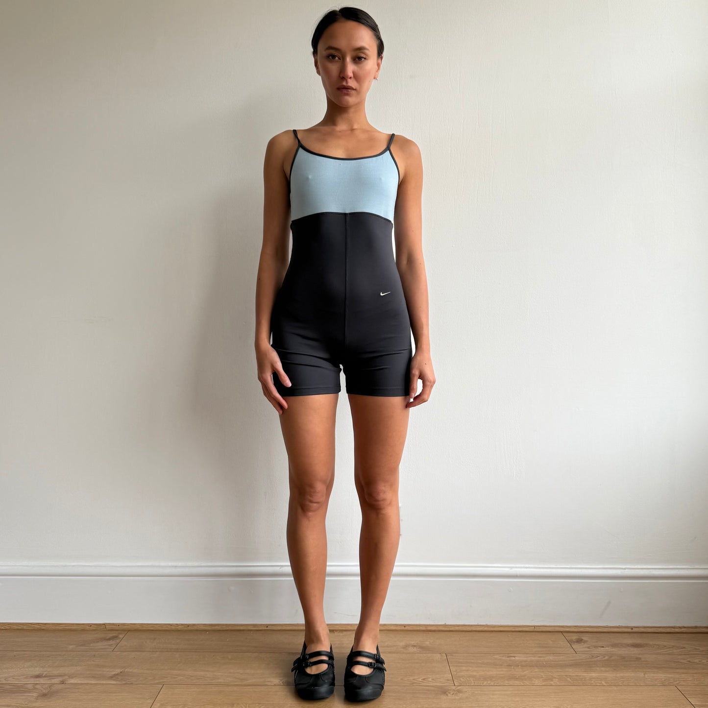 Blue + grey Nike leotard - Size S/M