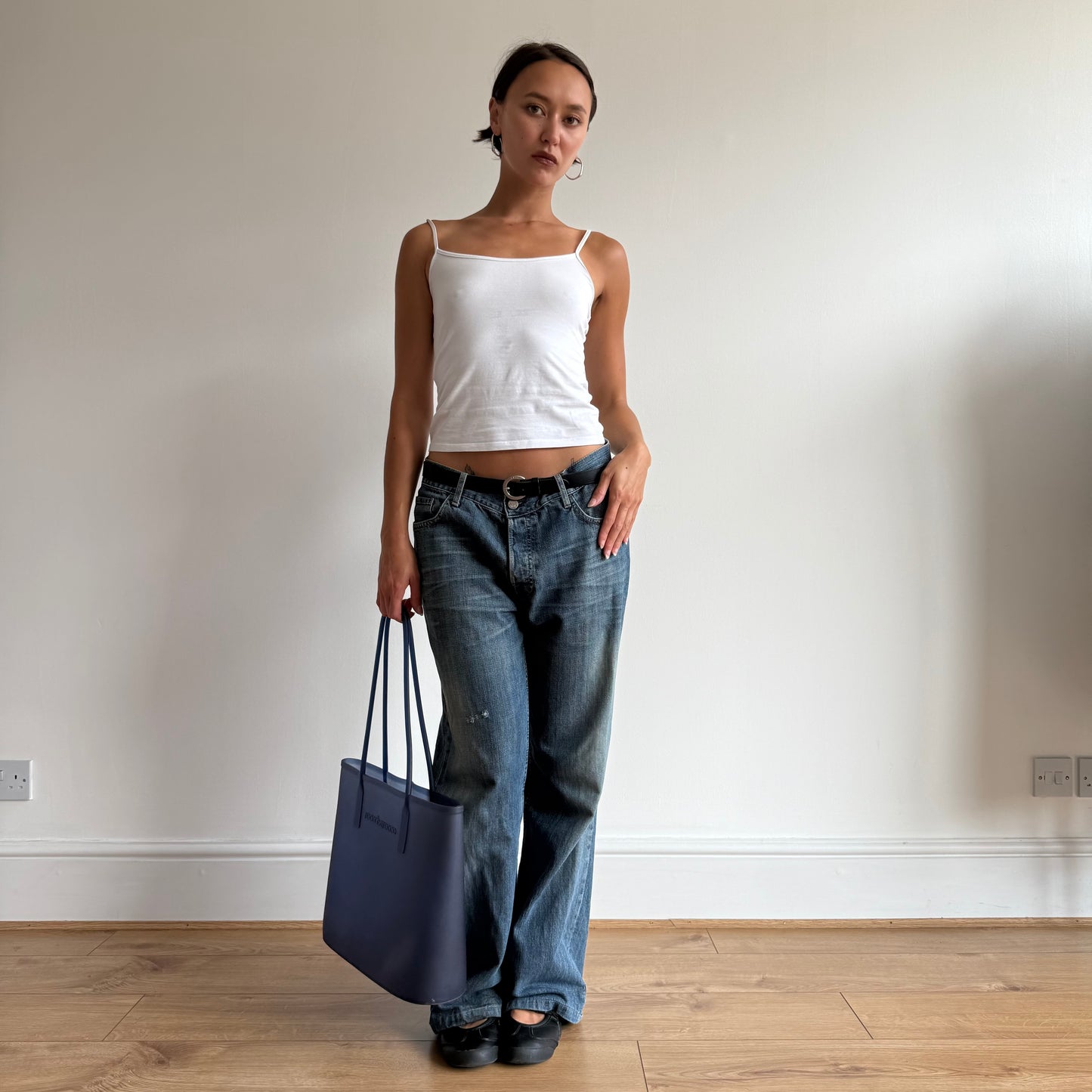Navy large jelly bag - One Size