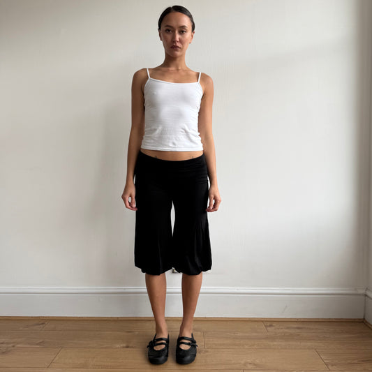 Black harem bubble capris - Size S