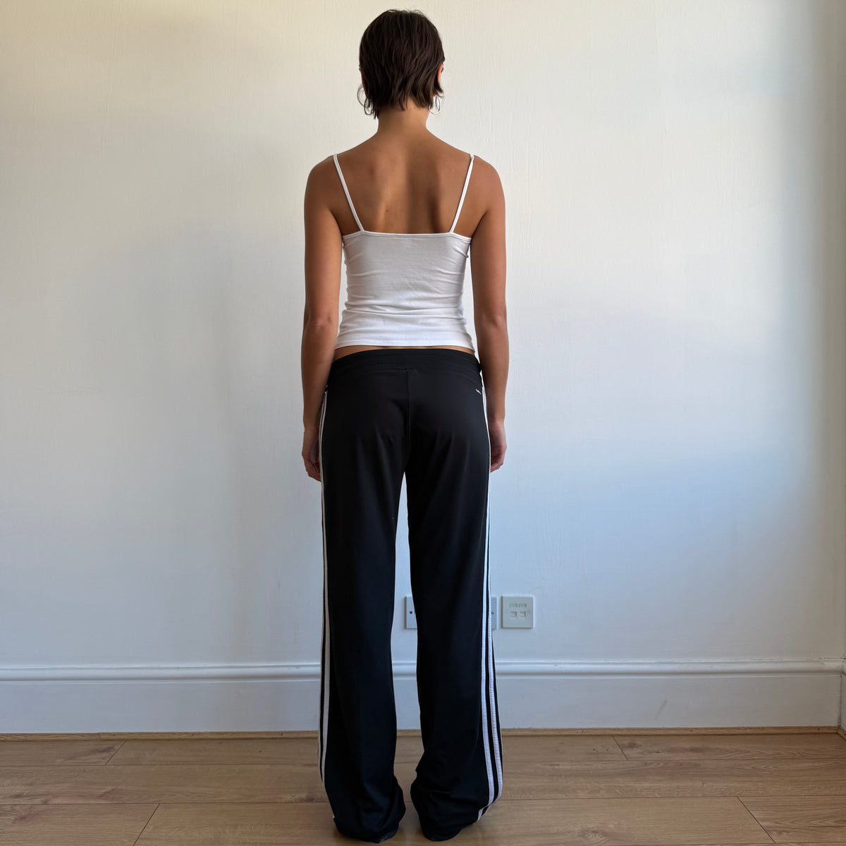 Black Adidas flared yoga pants - Size M-L