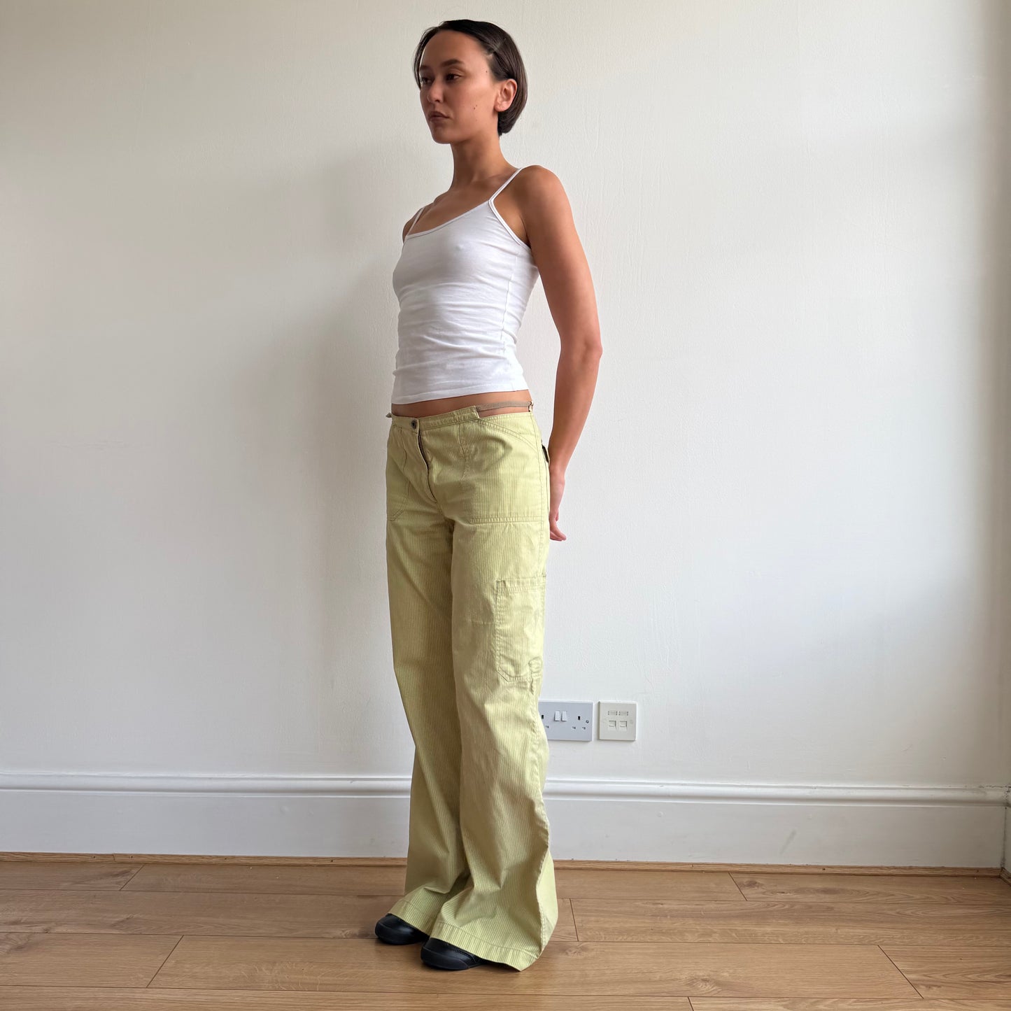 Cop Copine green stripe trousers - Size M