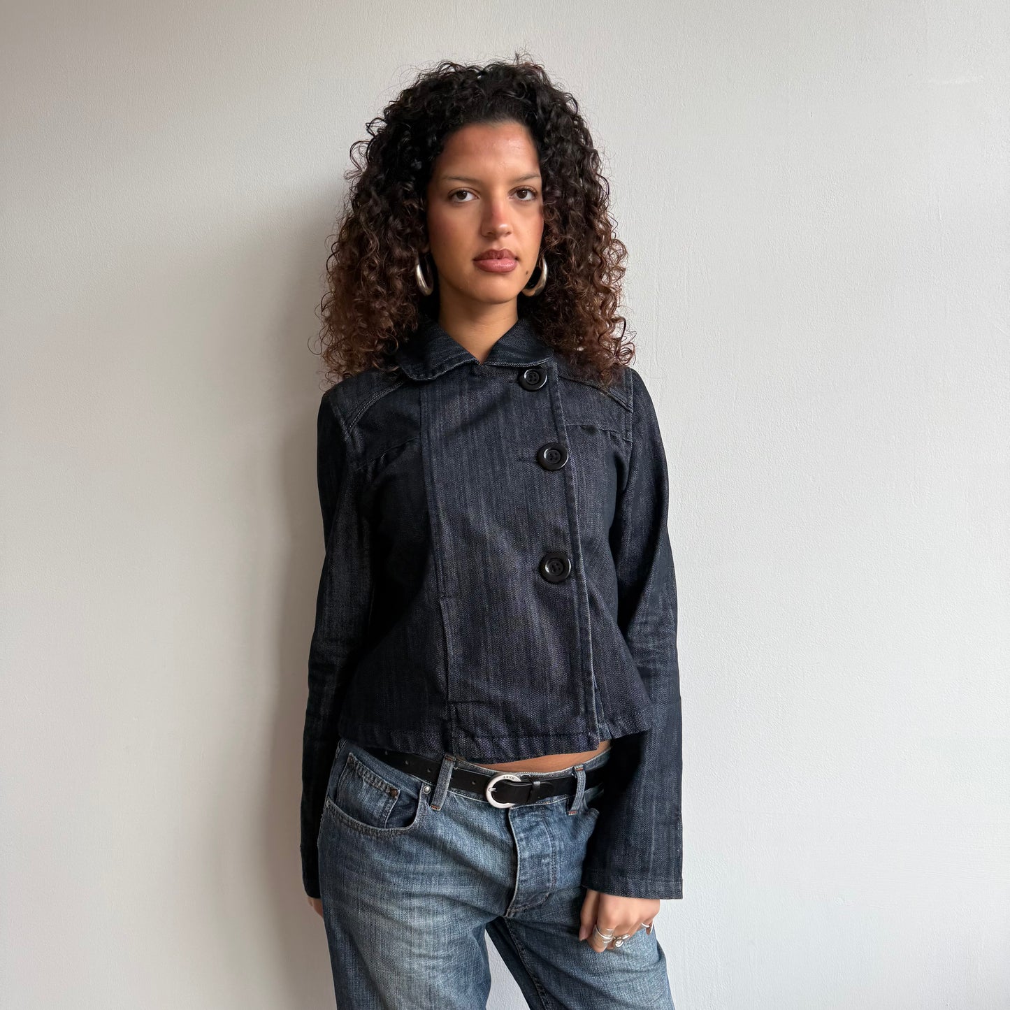 Denim peacoat - Size M