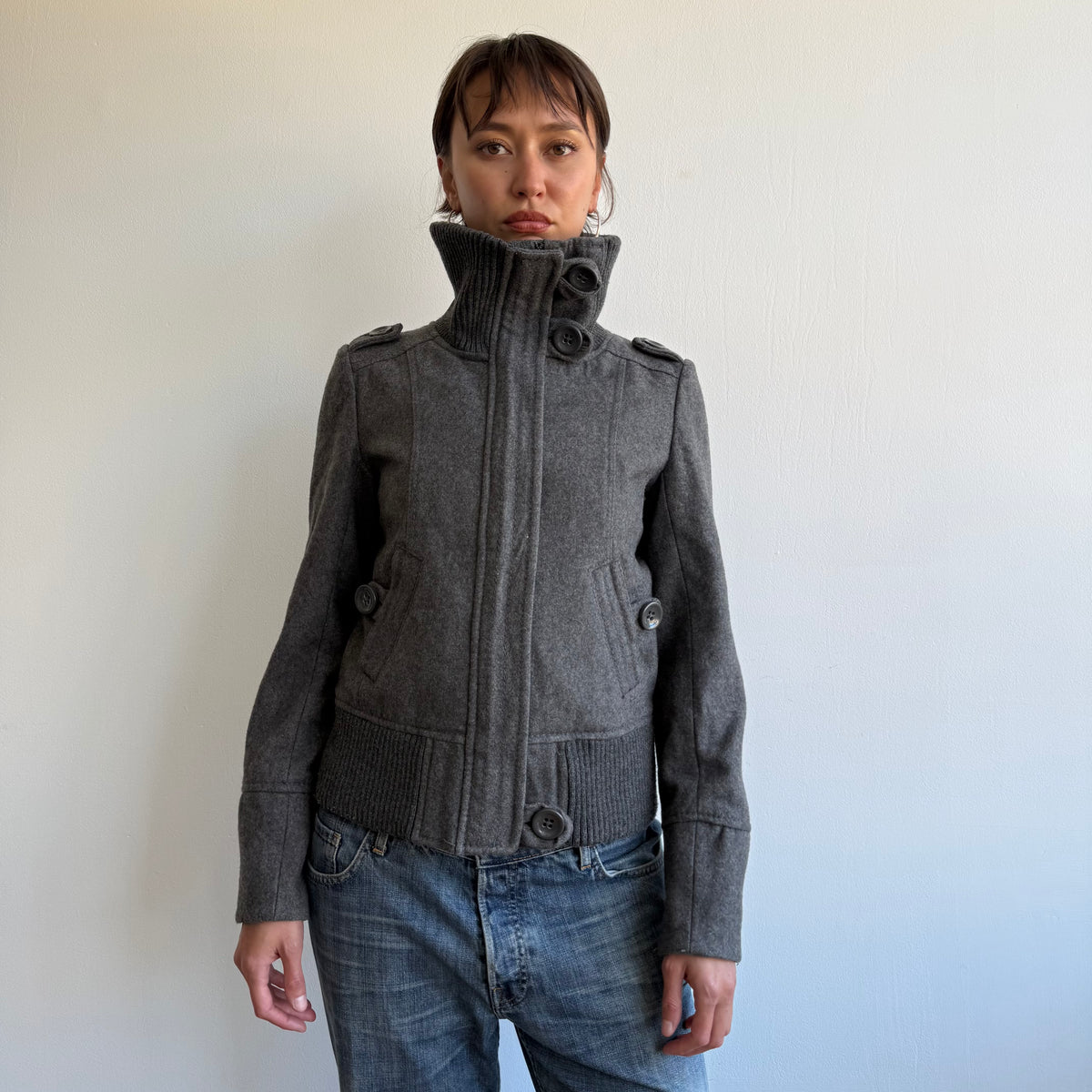 Grey bomber jacket - Size M