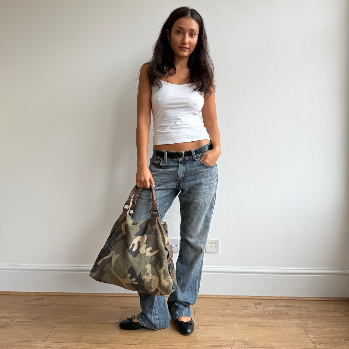 Camouflage slouchy bag - One Size