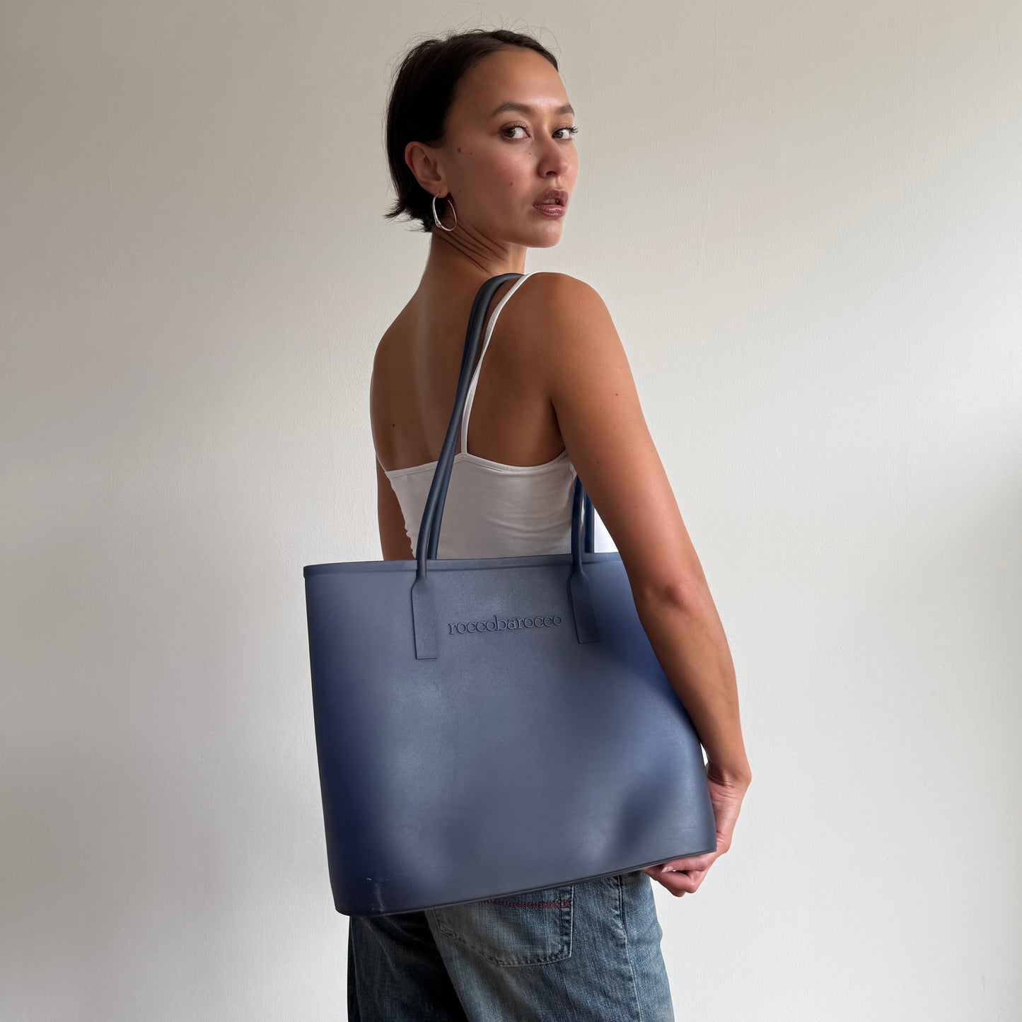 Navy large jelly bag - One Size
