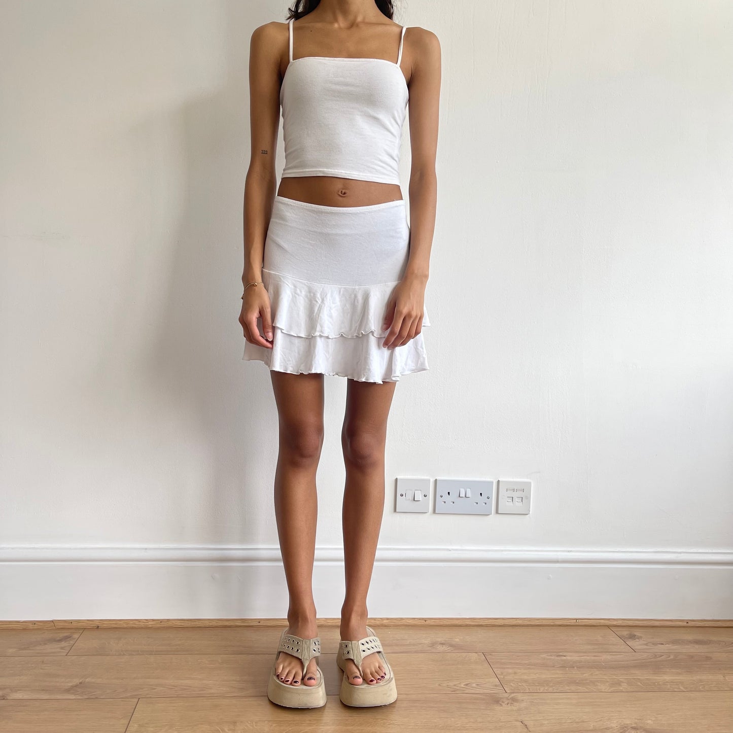 White rara mini skirt - Size M
