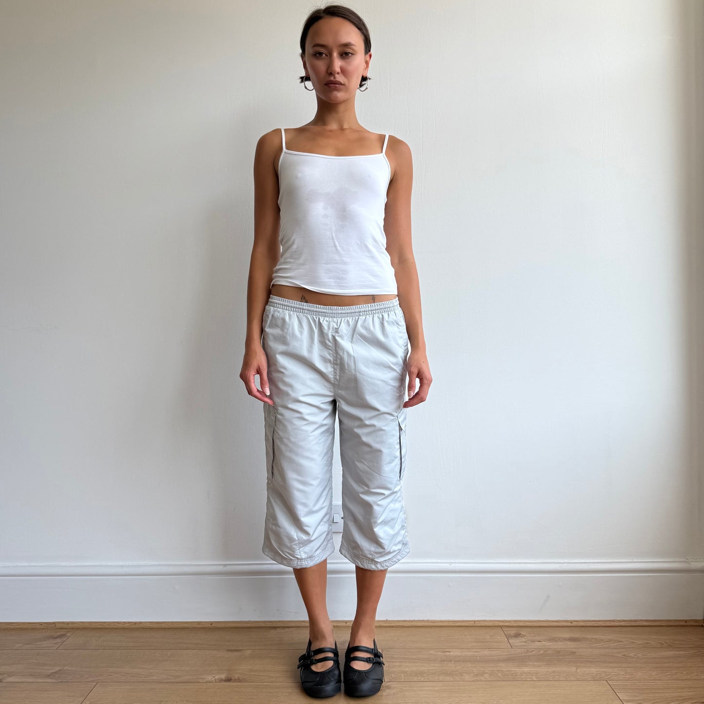 Light grey Adidas capris - Size S
