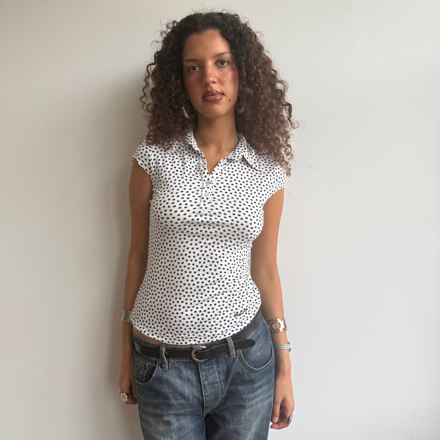 Miss Sixty polka dot polo - Size S