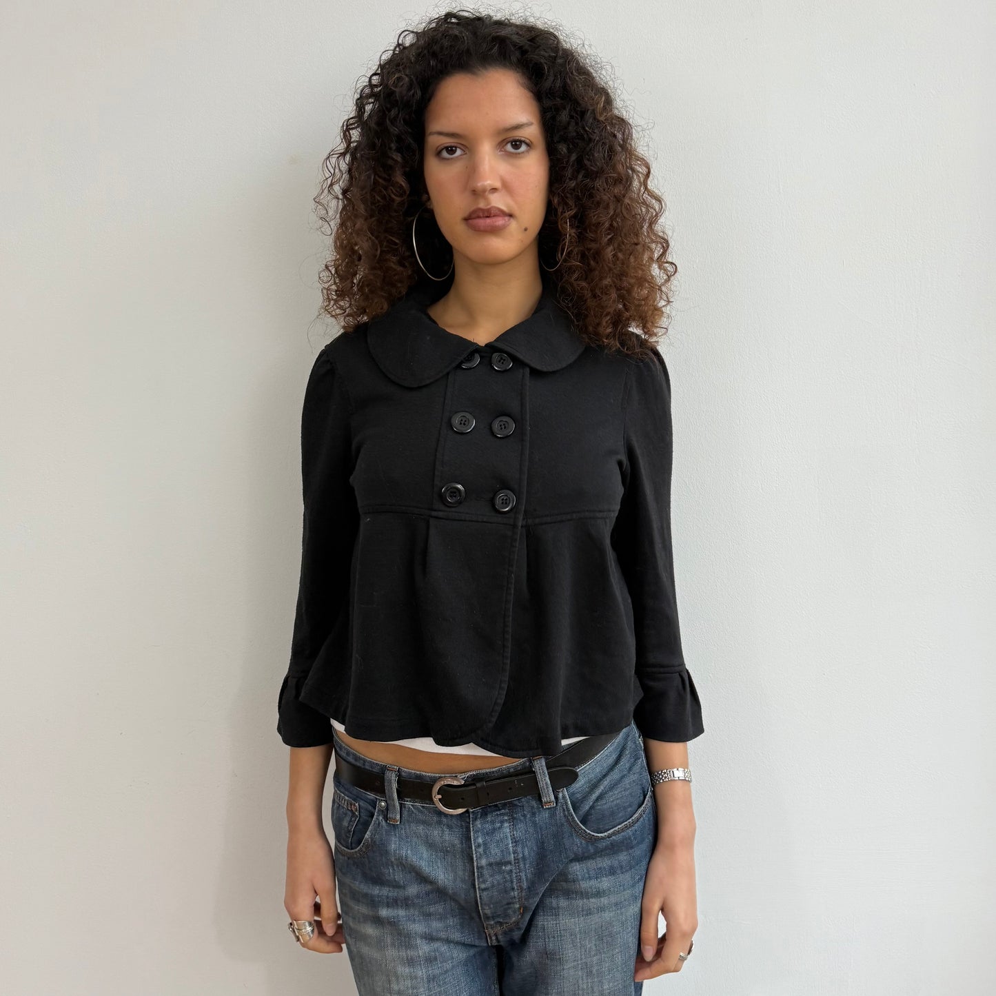 Black peacoat jumper - Size S