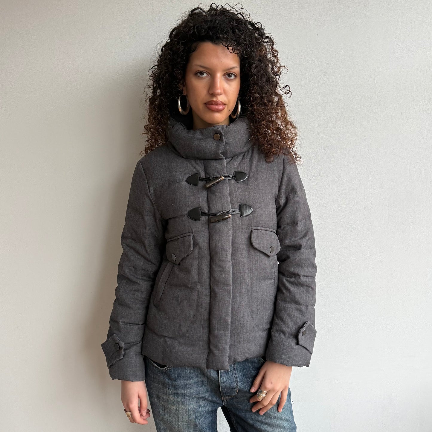 Cop Copine grey toggle puffer - Size M