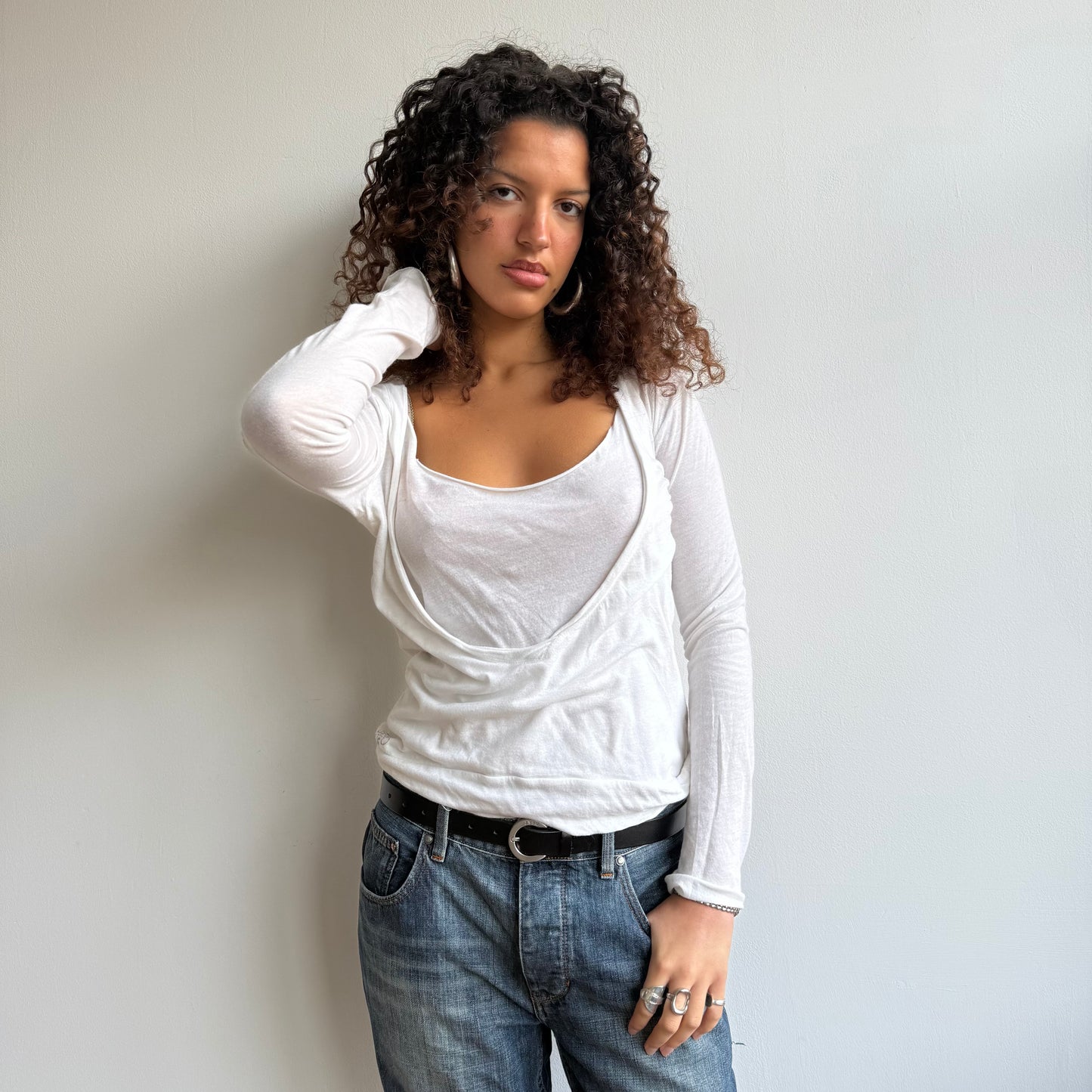 White double layer top - Size M
