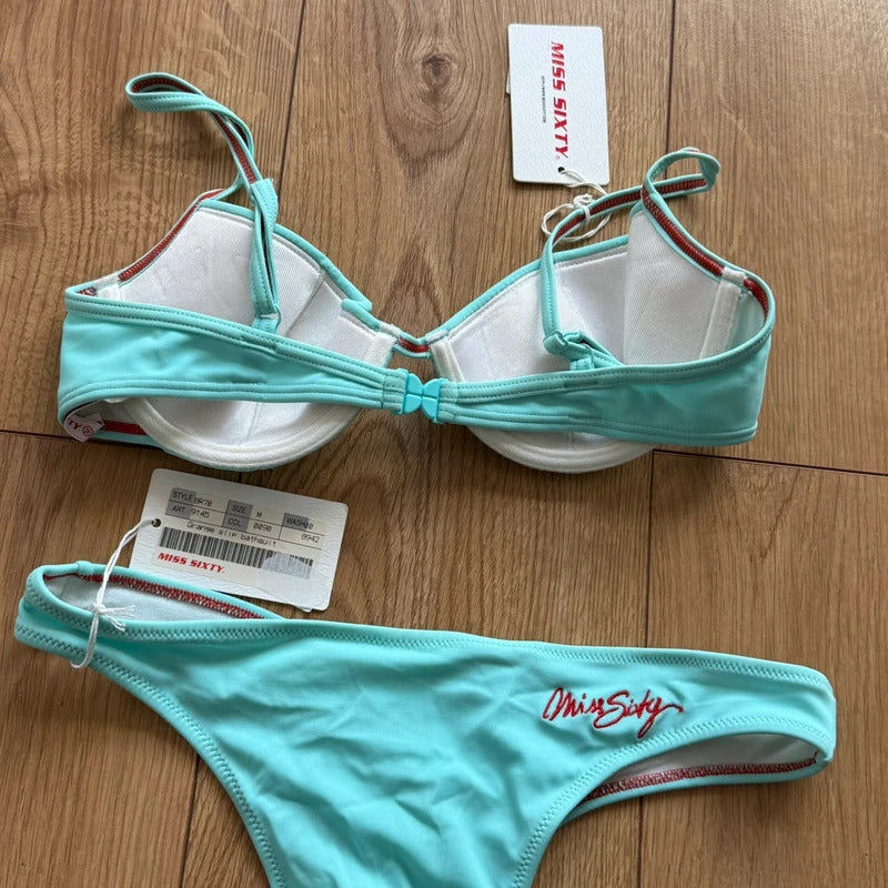 BNWT Miss Sixty turquoise Bikini - Size S