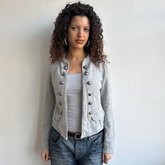 Grey military jumper - Size S