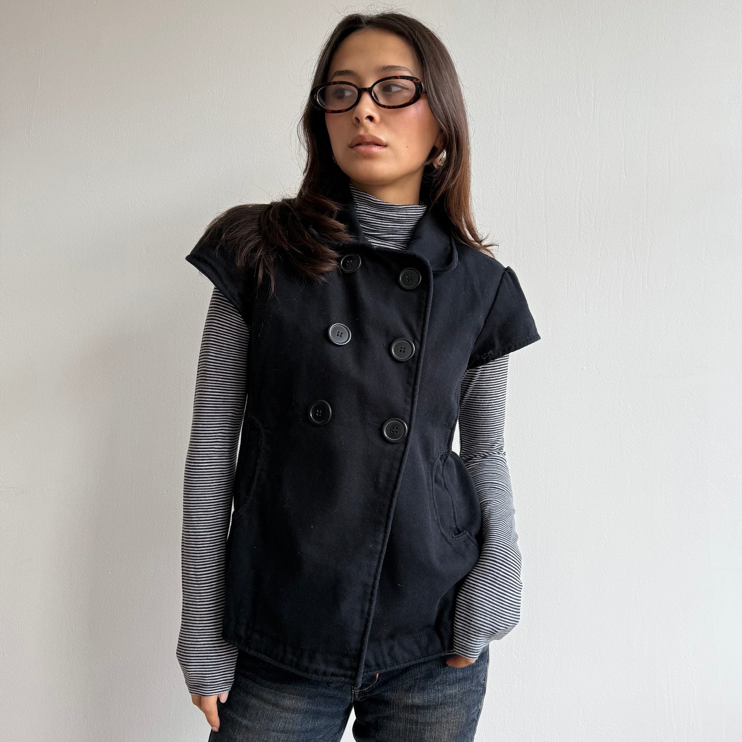 Short sleeve peacoat - Size S