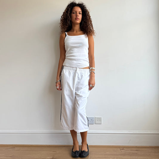 White Adidas capris - Size L