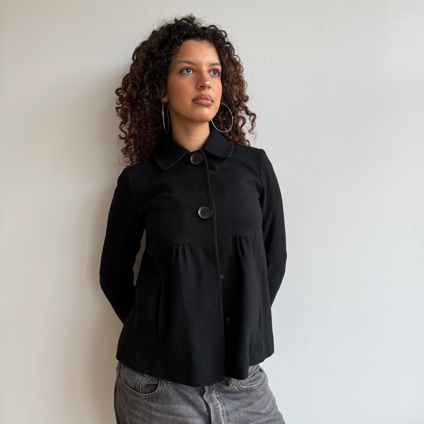 Black swing jacket - Size S