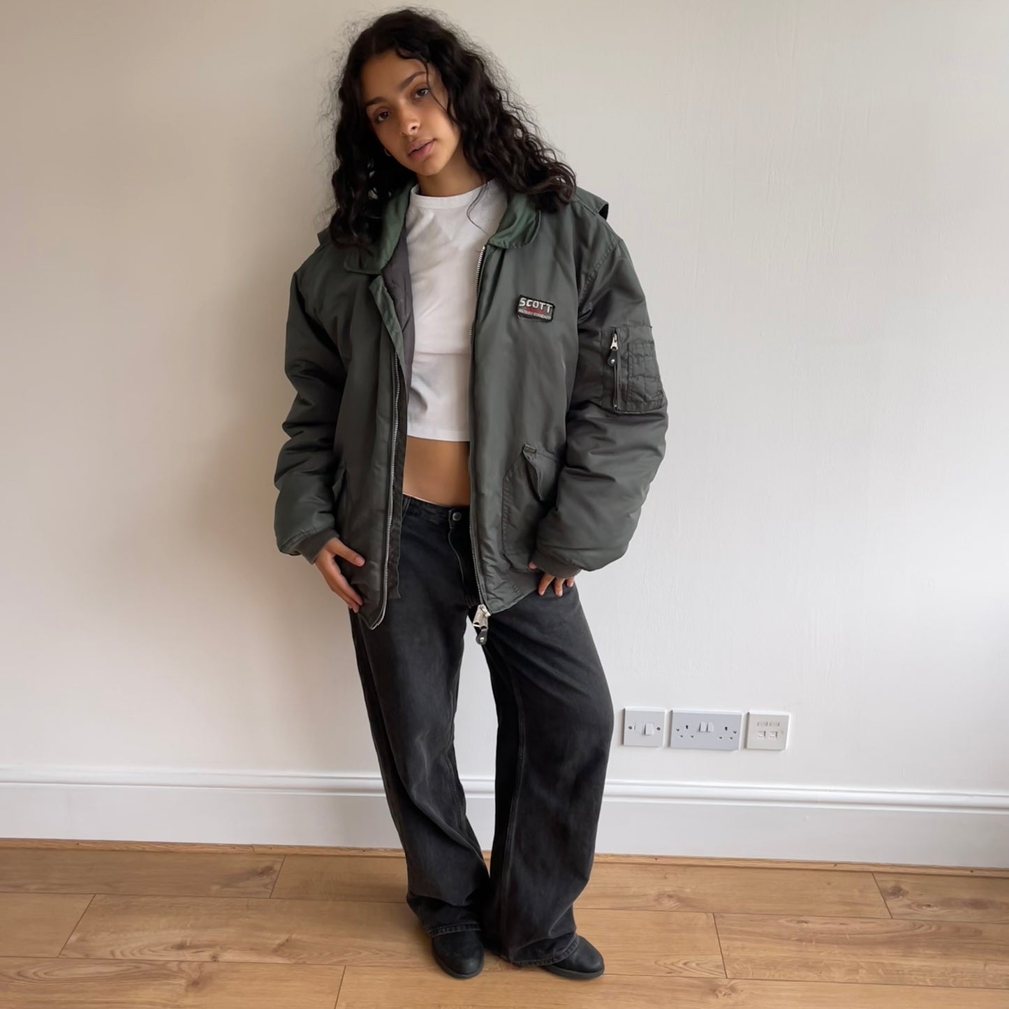 Khaki SCOTT bomber - Size XL