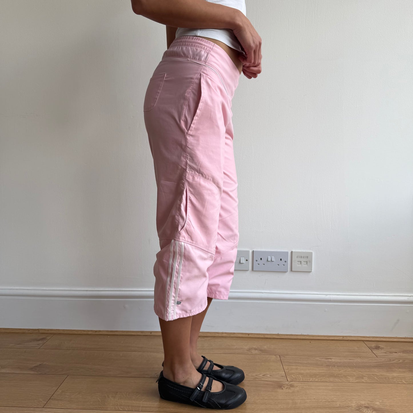 Baby pink Adidas capris - Size XS