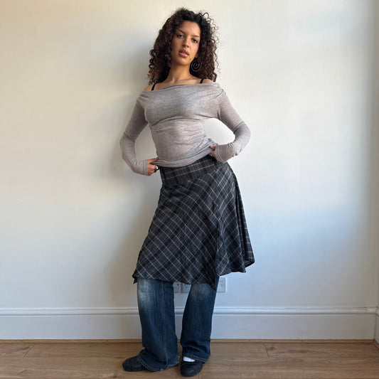 Tartan midi skirt - Size S