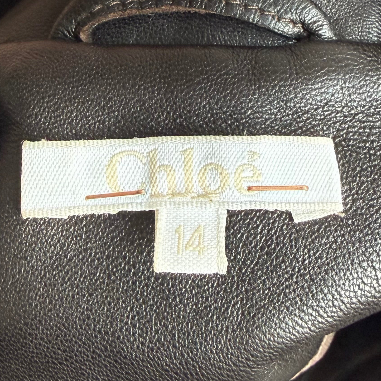 Chloé leather peacoat - Size XS