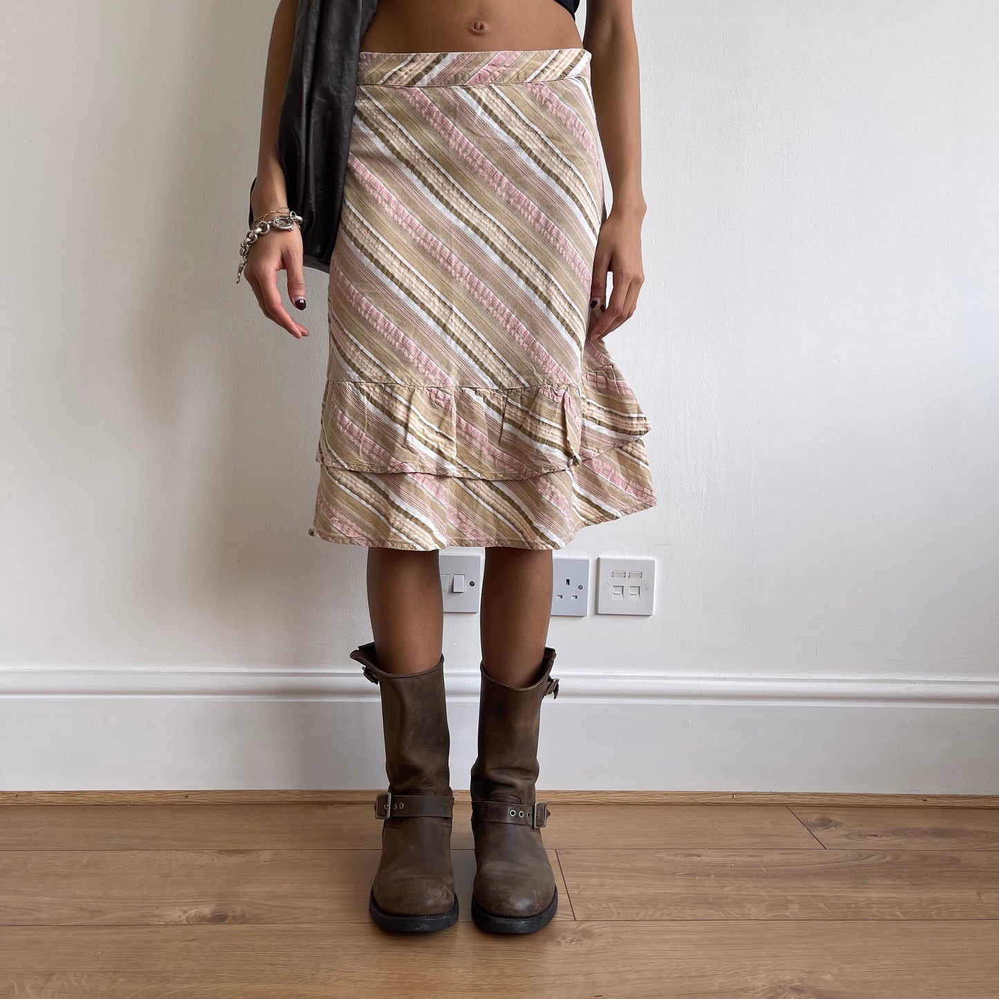 Striped midi skirt - Size s