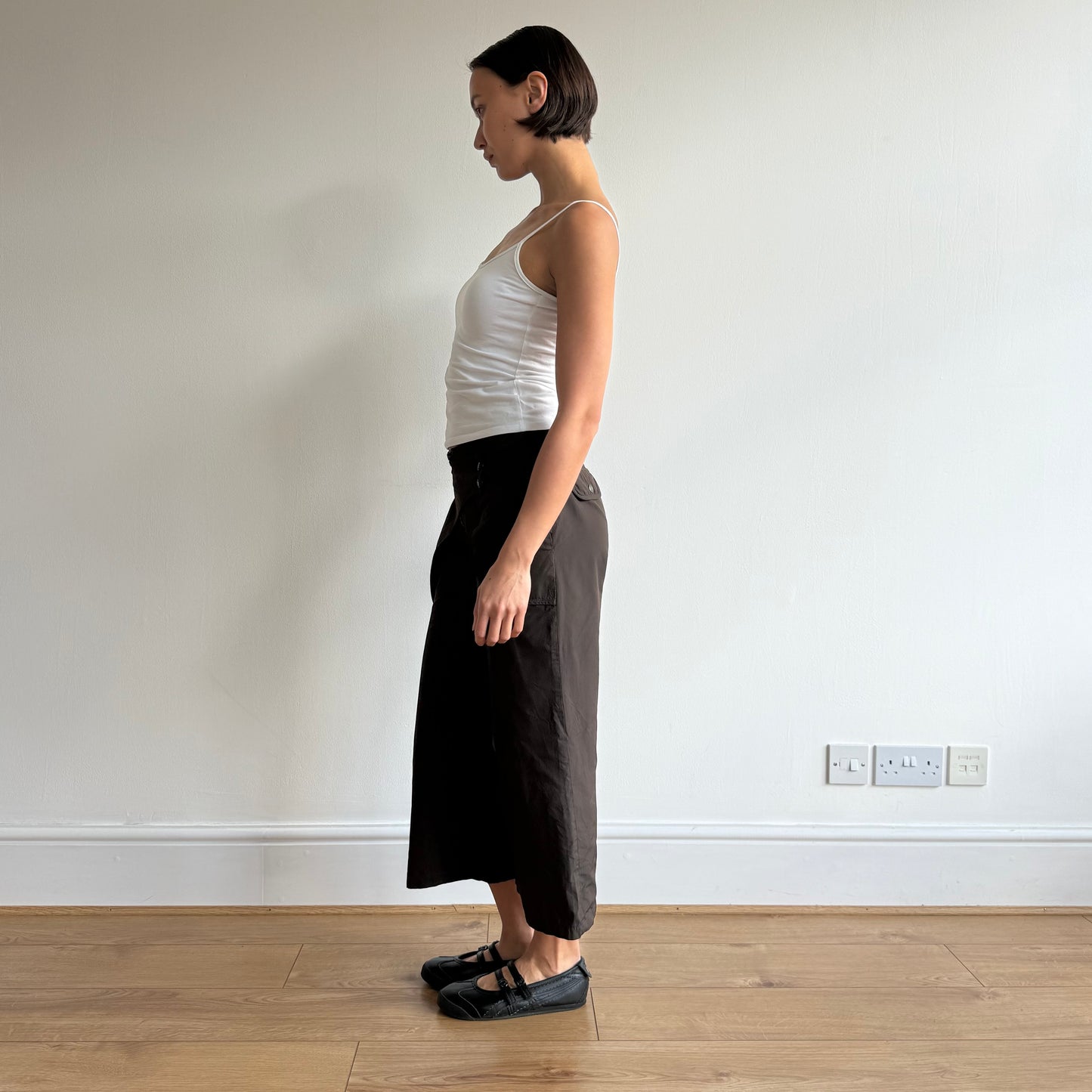 Brown belt archival capris - Size S
