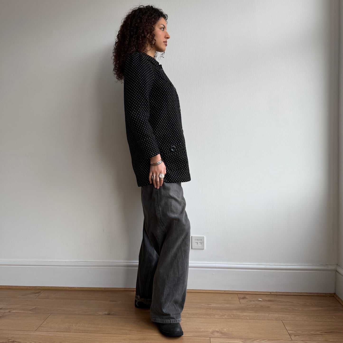 Polka dot coat - Size XS + S