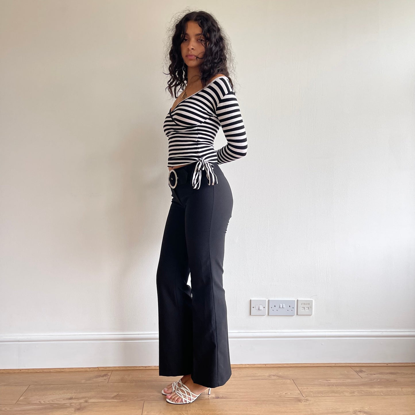 Black O-Ring trousers - Size S