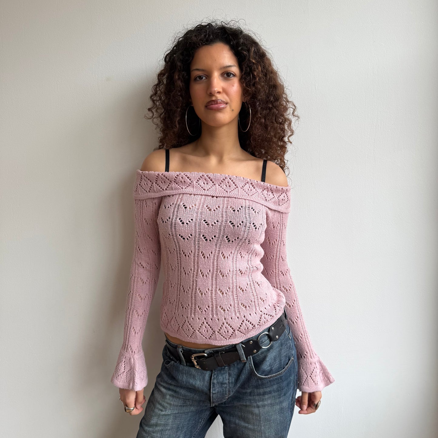 Pink Bardot knit - Size S