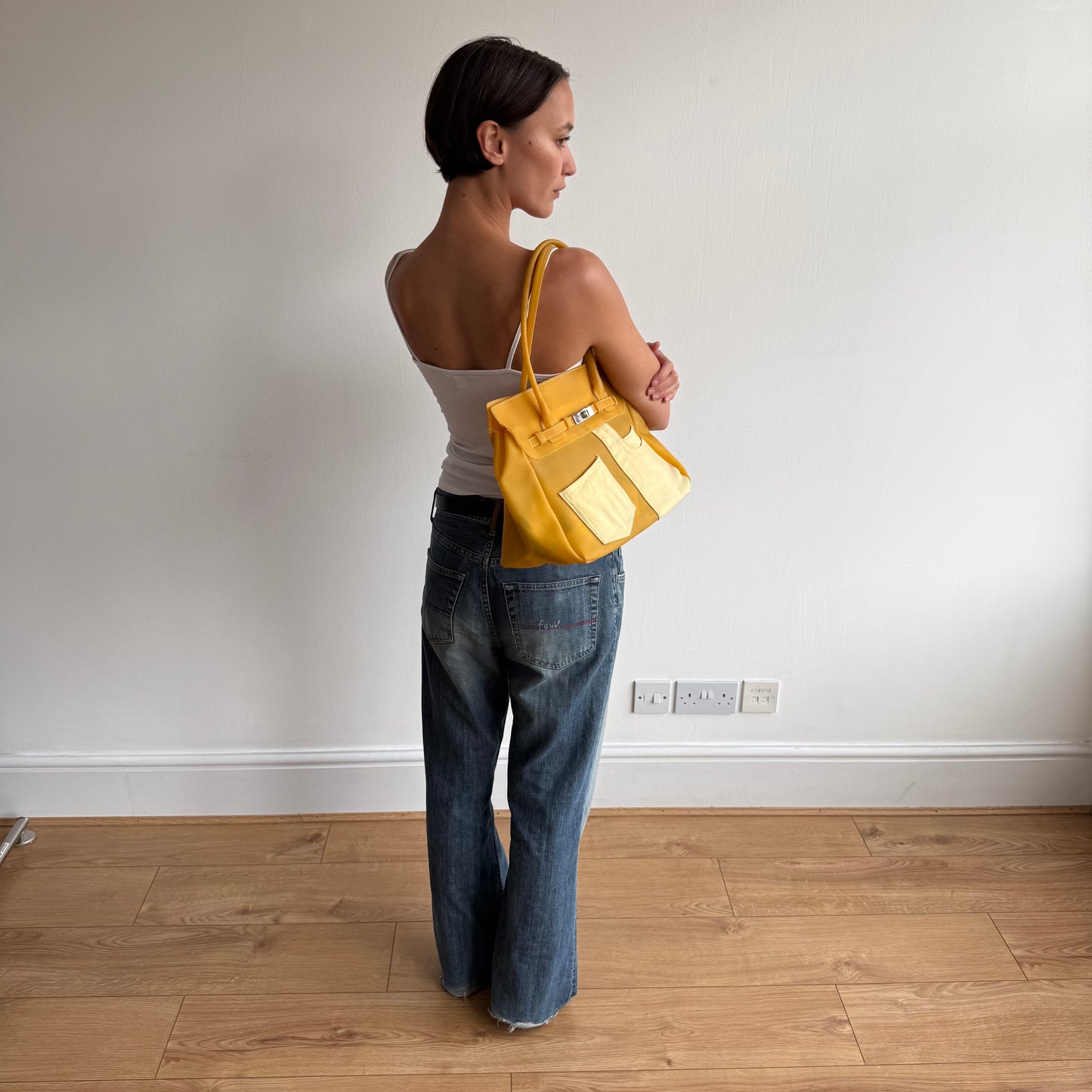 Orange jelly ‘firkin’ bag - One Size