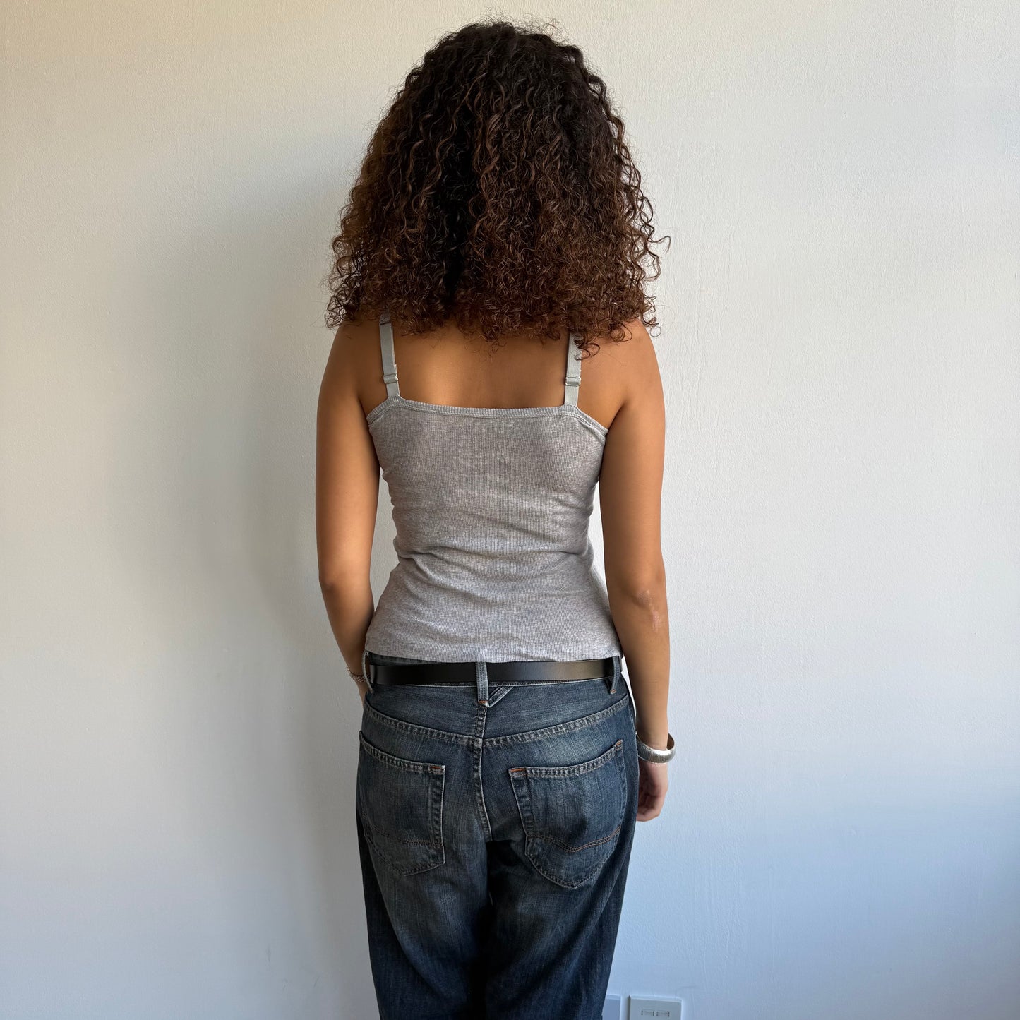 Grey cami top - Size S