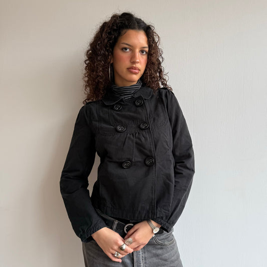 Black peacoat - Size S