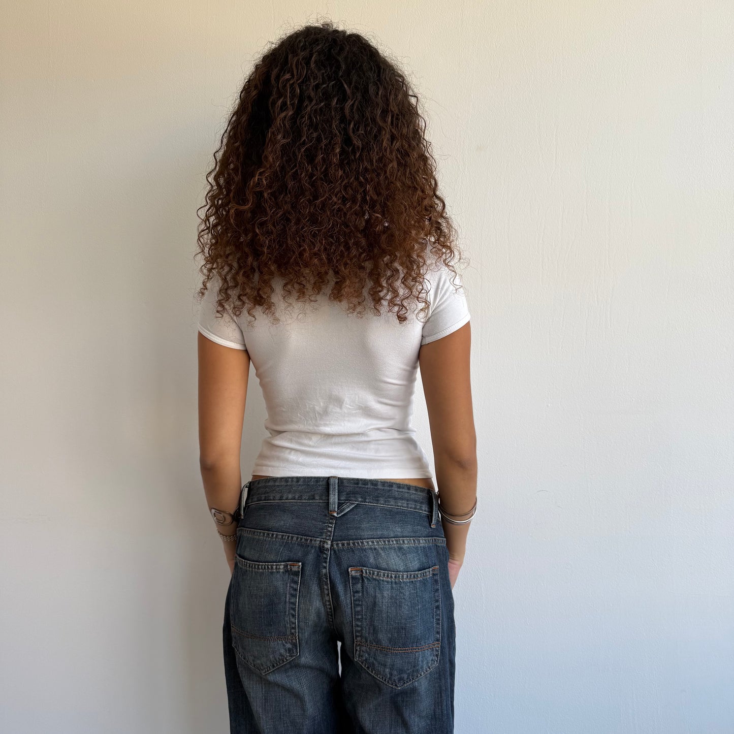 White wrap t-shirt - Size XS