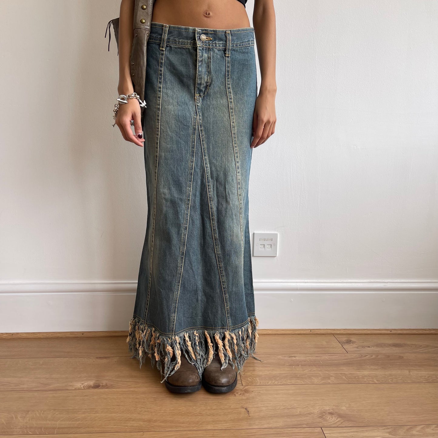 Denim maxi skirt - Size XS