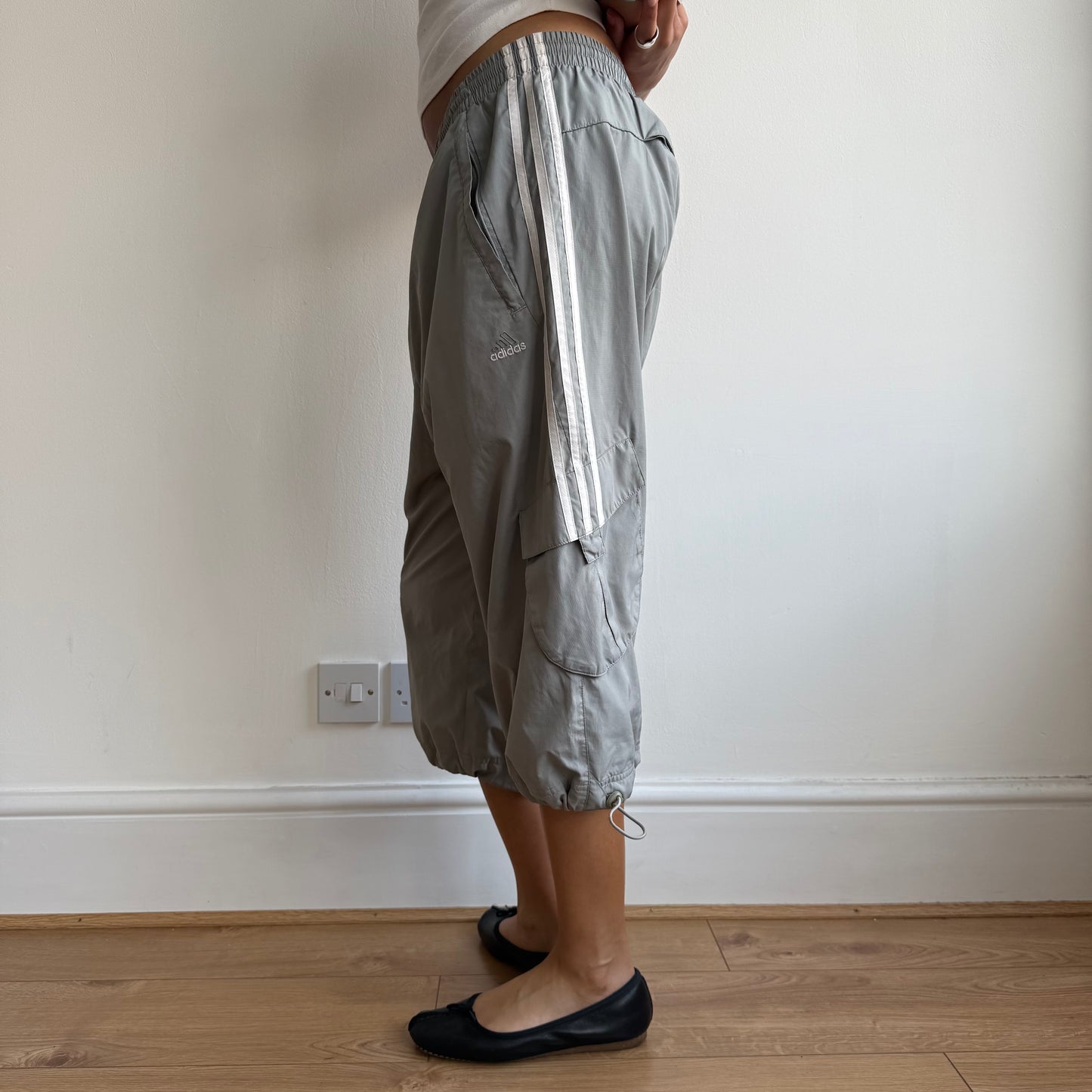 Grey Adidas capris - Size M