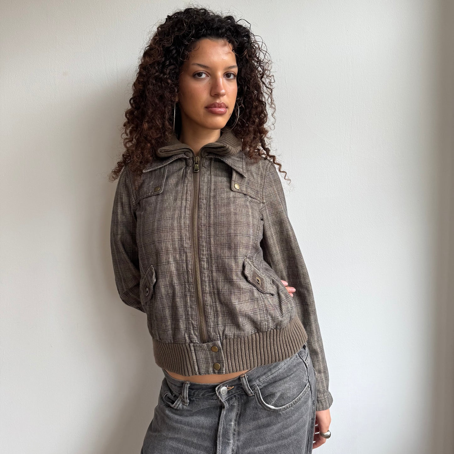 Plaid bomber jacket - Size S