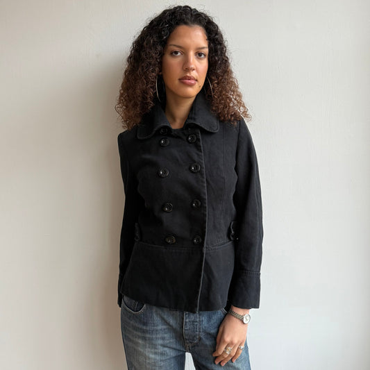 Black peacoat - Size M