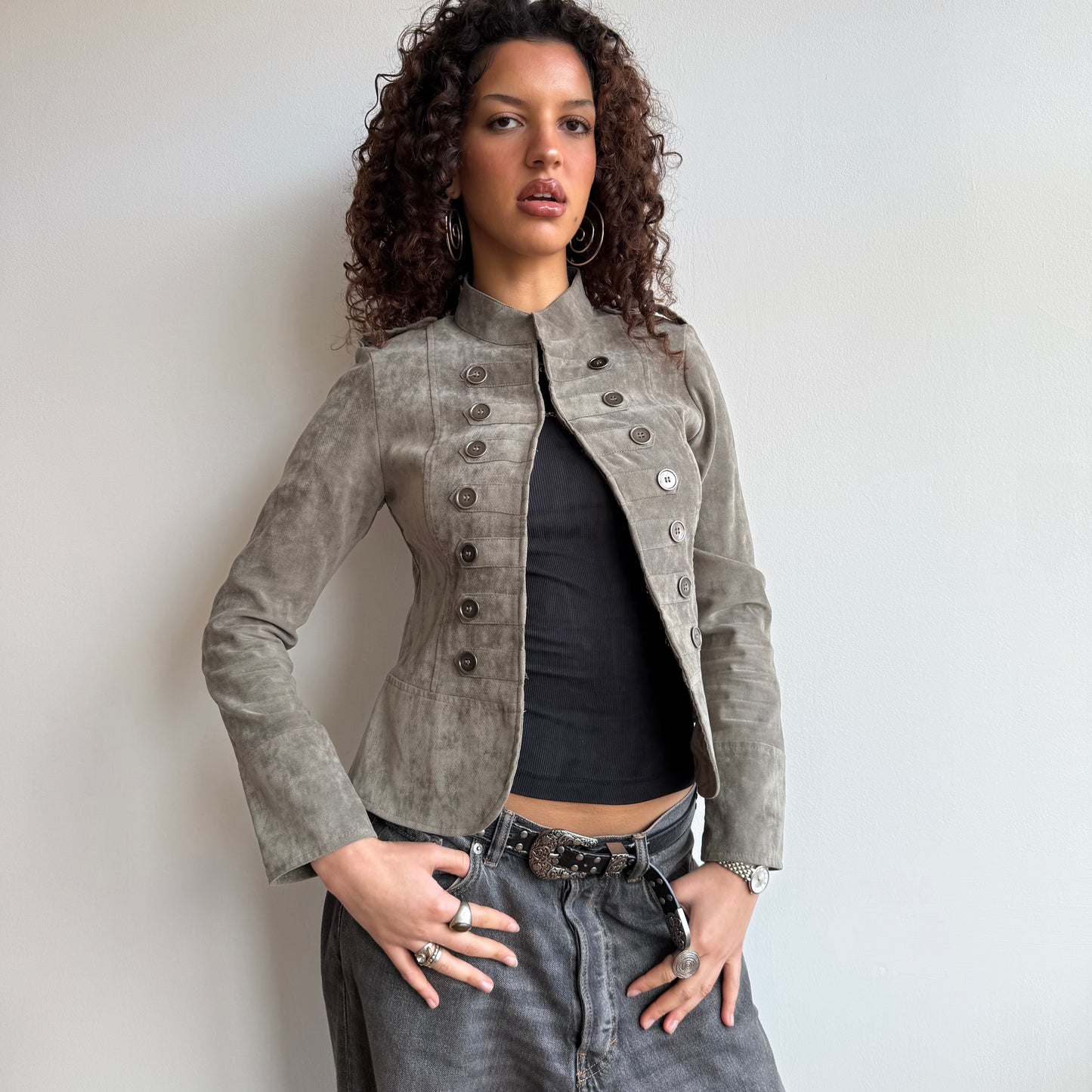 Velvet military jacket - Size S